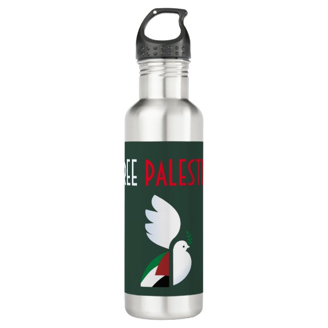 Free Palestine 710 Ml Water Bottle (Front)