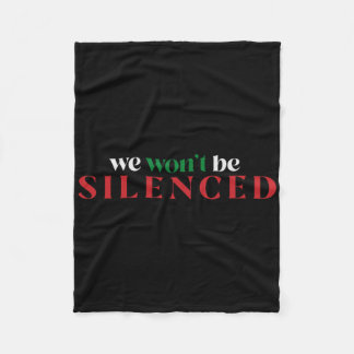 Free Palestine Anti Apartheid Resist Social Justic Fleece Blanket