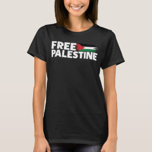 Free Palestine Arabic I Stand With Palestine Free T-Shirt
