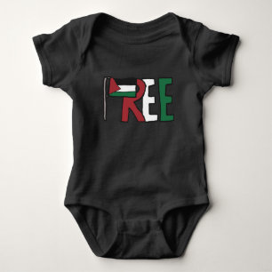 Free Palestine Baby Bodysuit