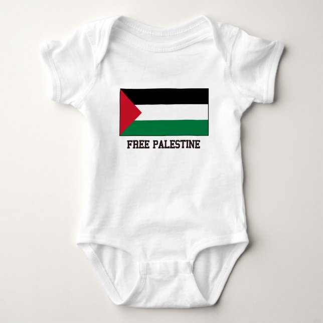 Free Palestine Baby Bodysuit (Front)