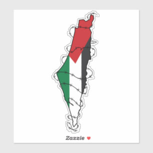 Free Palestine Barbed Wire Map Palestinian Freedom