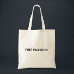 Free Palestine black custom text simple minimalist Tote Bag<br><div class="desc">Free Palestine black custom text simple minimalist elegant tote bag.
Fully customisable black text,  or you can just delete it. Colours are editable.
Check the rest of the collection for more coordinating and matching items.</div>