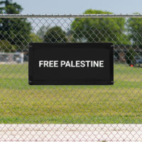 Free Palestine black white custom text minimalist