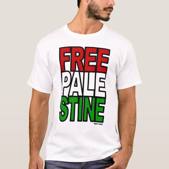 Free Palestine Block T-Shirt (Front)