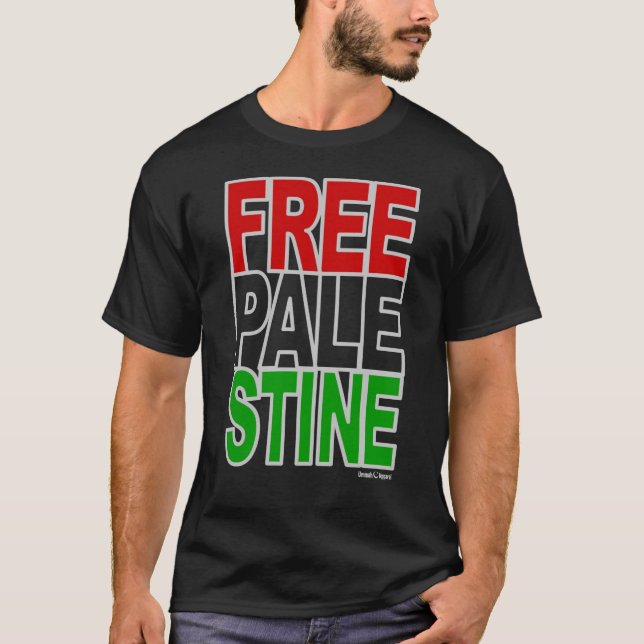 Free Palestine Block T-Shirt (Front)