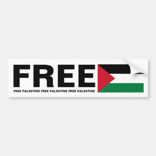FREE PALESTINE BUMPER STICKER