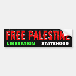 FREE PALESTINE bumpersticker Bumper Sticker