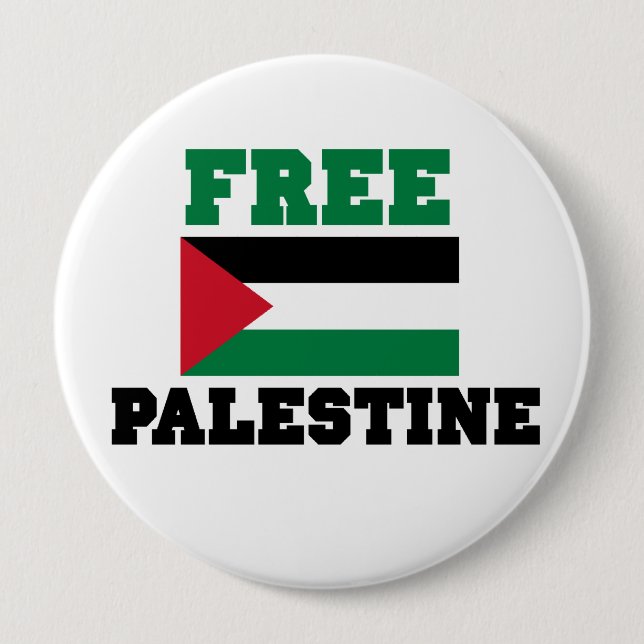 Free Palestine Button (Front)