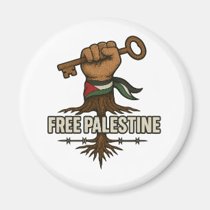 Free Palestine Button – Power & Solidarity Magnet