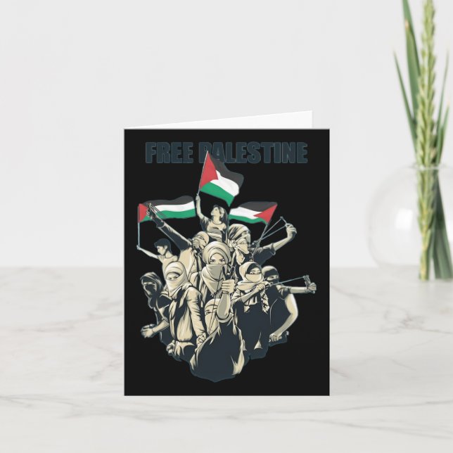 Free Palestine  Card (Front)