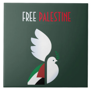 Free Palestine Ceramic Tile – Political Art Home 