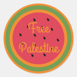 free palestine  classic round sticker