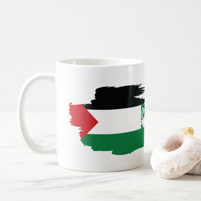 FREE PALESTINE COFFEE MUG (With Donut)