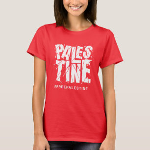 Free Palestine cracked typography  T-Shirt