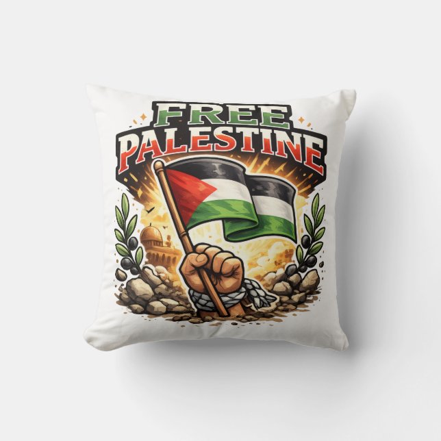 Free Palestine Cushion (Front)