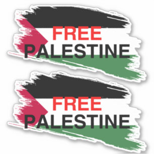FREE PALESTINE Custom-Cut Vinyl Sticker