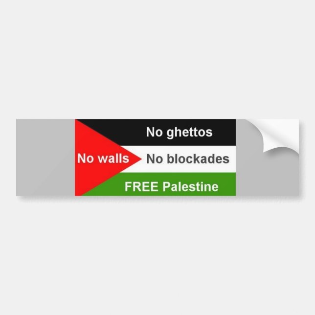 Free Palestine - Customised Bumper Sticker (Front)