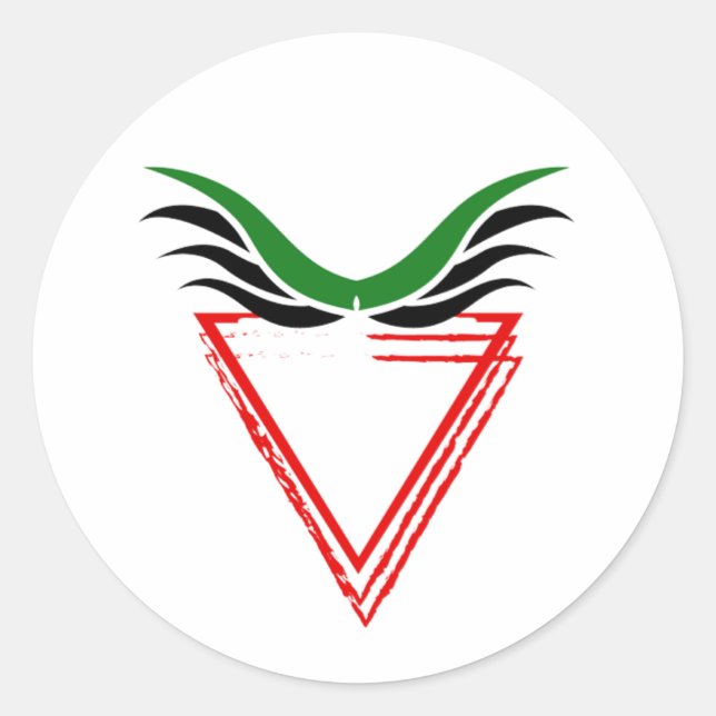 Free Palestine End Apartheid Flag Classic Round Sticker (Front)