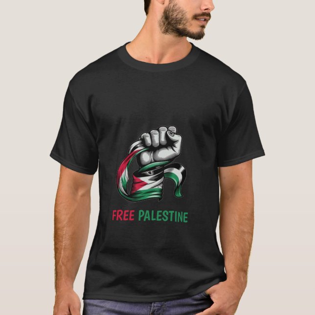Free Palestine end apartheid Gaza T-Shirt (Front)