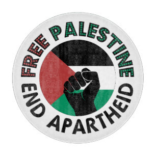 Free Palestine End Apartheid Palestine Flag Cutting Board