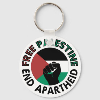 Free Palestine End Apartheid Palestine Flag Key Ring