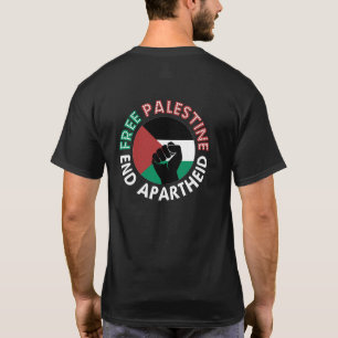 Free Palestine End Apartheid Palestine Flag T-Shirt