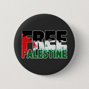 Free Palestine End Apartheid stop war  6 Cm Round Badge