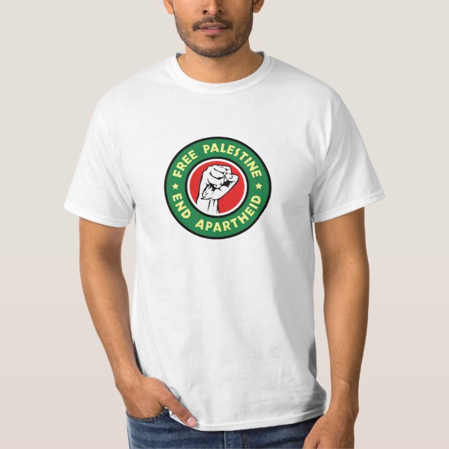 Free Palestine End Apartheid T-Shirt (Front)