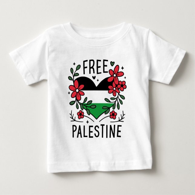 Free palestine flag baby T-Shirt (Front)