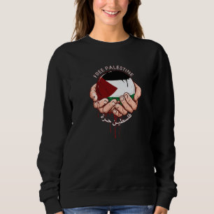 Free Palestine Flag I Love Palestine Gaza Palestin Sweatshirt