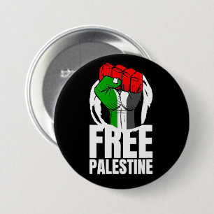 Free Palestine Flag Palestinian Gaza 7.5 Cm Round Badge