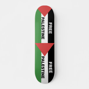 FREE PALESTINE FLAG RED BLACK GREEN WHITE SKATEBOARD