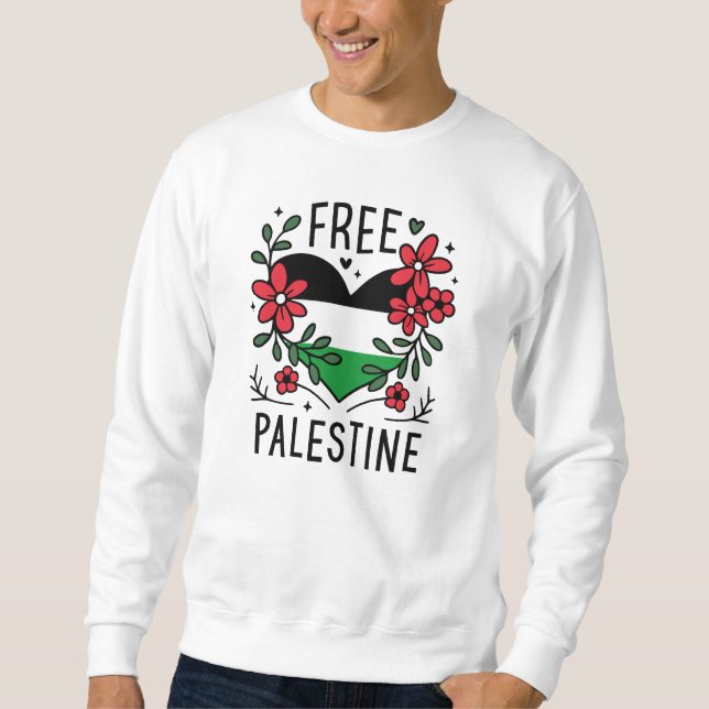 Free palestine flag sweatshirt (Front)