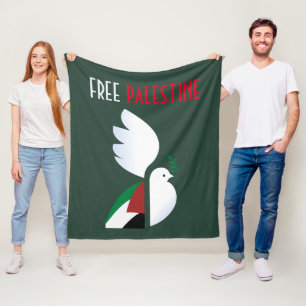 Free Palestine Fleece Blanket
