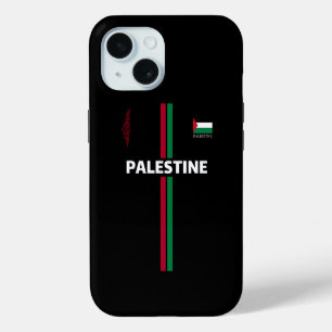 Free Palestine football soccer - flag map team iPhone 15 Case