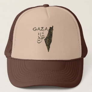 Free Palestine Free Gaza - Camouflage design Trucker Hat