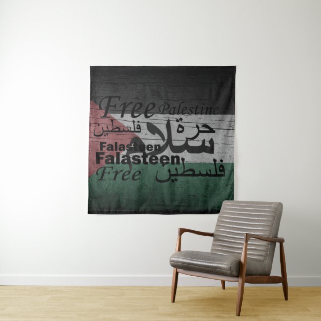 Free Palestine freedom Tapestry (In Situ)