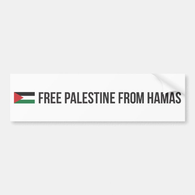 Free Palestine from Hamas Bumper Sticker (Front)