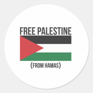 Free Palestine from Hamas Classic Round Sticker