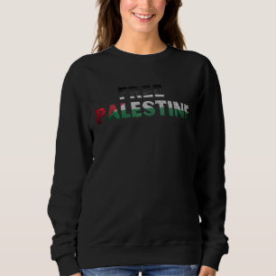 Free Palestine Gaza Flag Arabic Sweatshirt