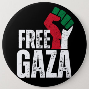 Free Palestine Gaza Flag - Freedom for Palestinian 6 Cm Round Badge
