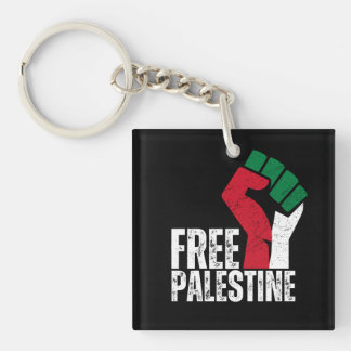Free Palestine Gaza Flag - Freedom for Palestinian Key Ring