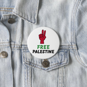 Free Palestine Gaza Genocide 7.5 Cm Round Badge