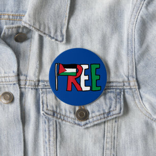 Free Palestine Gaza Genocide Palestinian Freedom 7.5 Cm Round Badge
