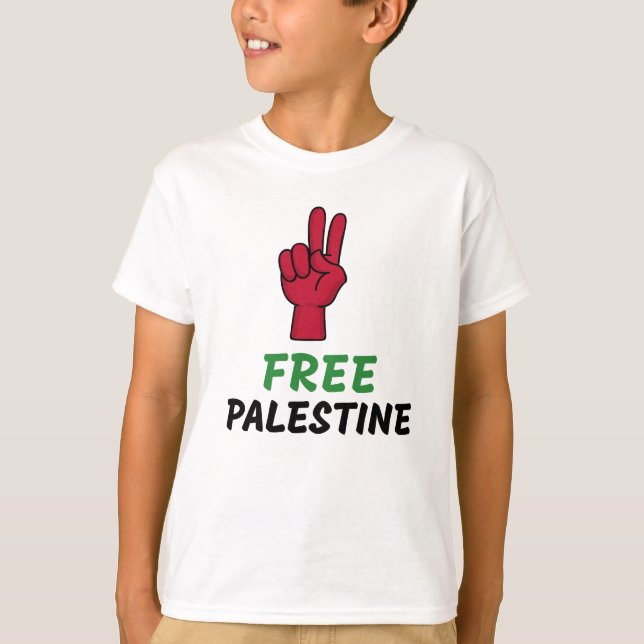 Free Palestine Gaza Genocide T-Shirt (Front)