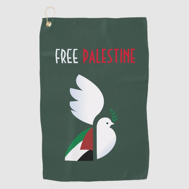 Free Palestine Golf Towel (Front)