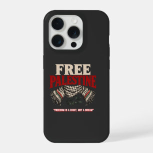 Free Palestine Keffiyeh & Olive Branch iPhone 15 Pro Case