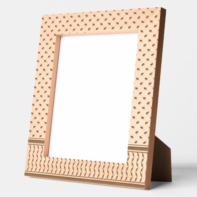 FREE PALESTINE Keffiyeh outline wooden frame  (Left)