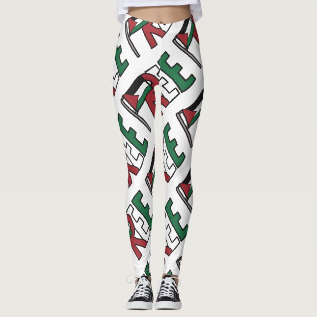 Free Palestine Leggings (Front)